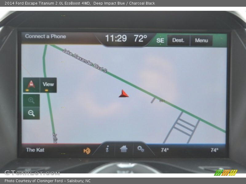Deep Impact Blue / Charcoal Black 2014 Ford Escape Titanium 2.0L EcoBoost 4WD