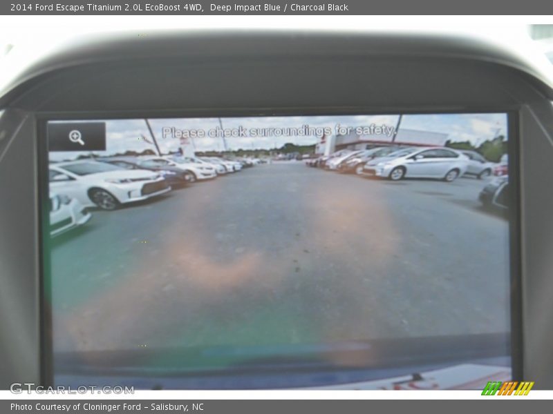 Deep Impact Blue / Charcoal Black 2014 Ford Escape Titanium 2.0L EcoBoost 4WD