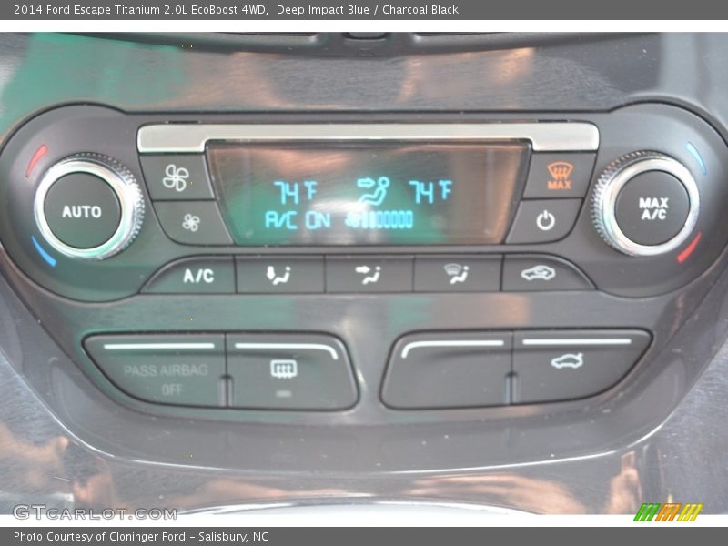 Deep Impact Blue / Charcoal Black 2014 Ford Escape Titanium 2.0L EcoBoost 4WD