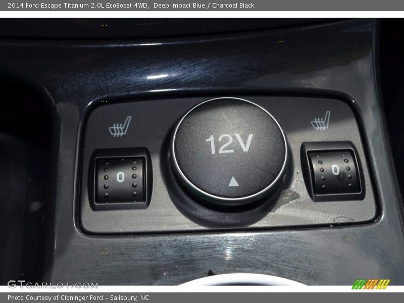 Deep Impact Blue / Charcoal Black 2014 Ford Escape Titanium 2.0L EcoBoost 4WD