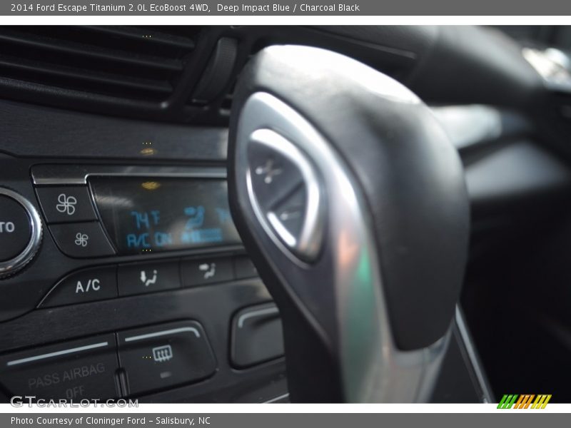 Deep Impact Blue / Charcoal Black 2014 Ford Escape Titanium 2.0L EcoBoost 4WD