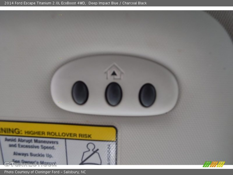 Deep Impact Blue / Charcoal Black 2014 Ford Escape Titanium 2.0L EcoBoost 4WD