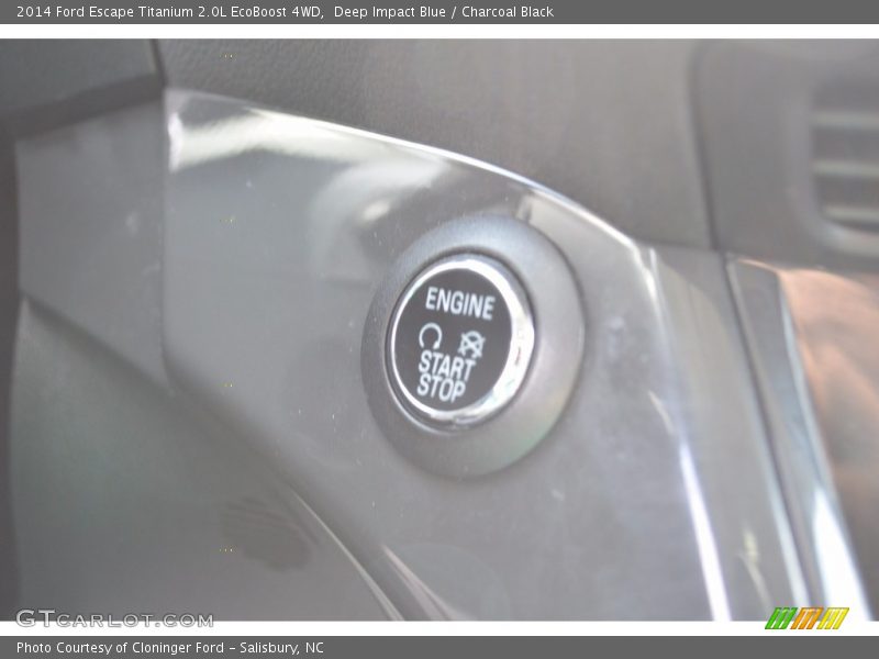 Deep Impact Blue / Charcoal Black 2014 Ford Escape Titanium 2.0L EcoBoost 4WD