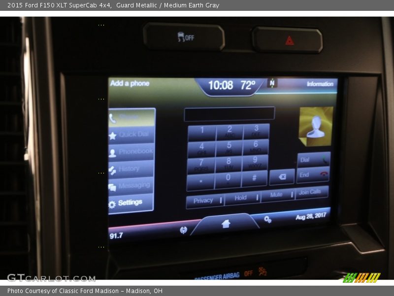 Guard Metallic / Medium Earth Gray 2015 Ford F150 XLT SuperCab 4x4