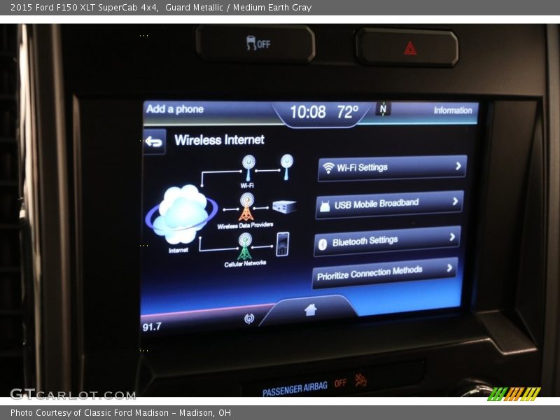 Guard Metallic / Medium Earth Gray 2015 Ford F150 XLT SuperCab 4x4