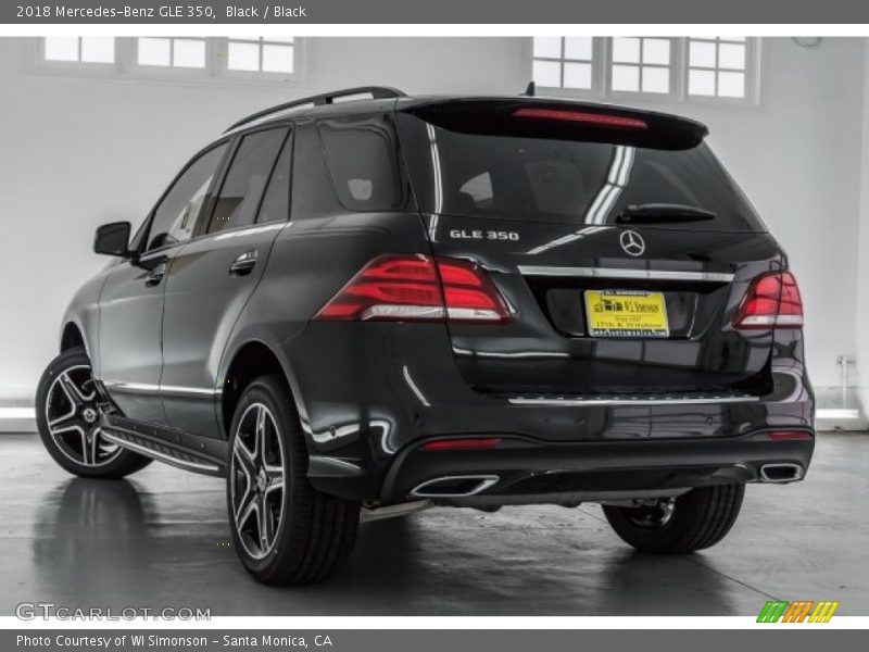 Black / Black 2018 Mercedes-Benz GLE 350