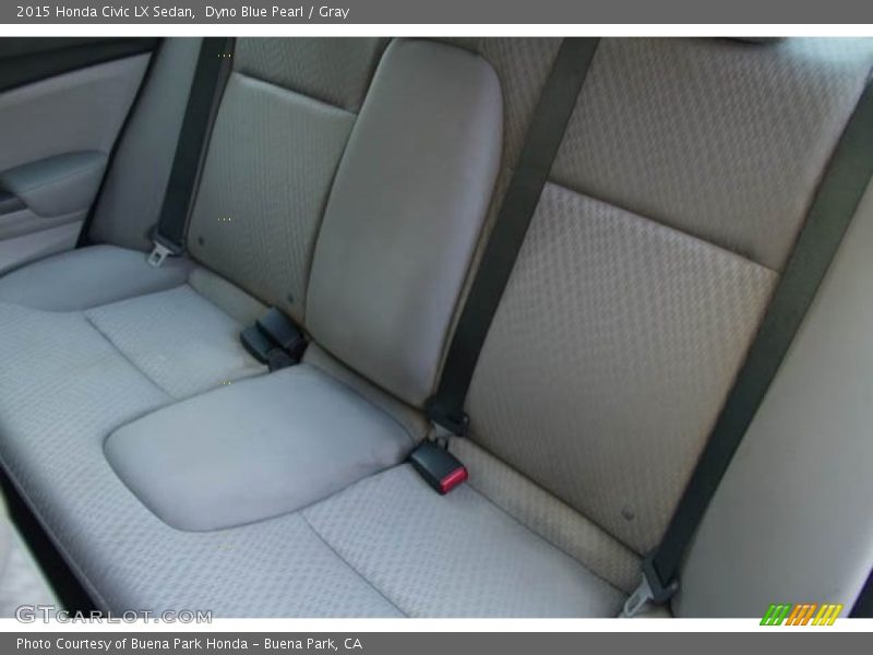 Dyno Blue Pearl / Gray 2015 Honda Civic LX Sedan