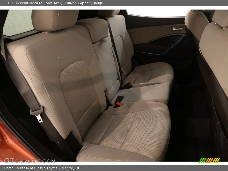 Canyon Copper / Beige 2017 Hyundai Santa Fe Sport AWD