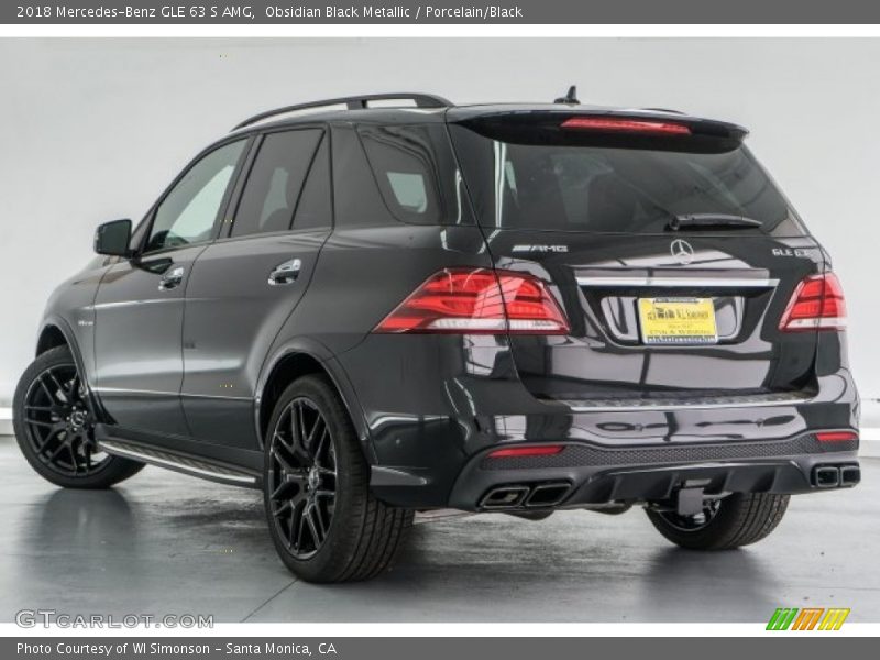 Obsidian Black Metallic / Porcelain/Black 2018 Mercedes-Benz GLE 63 S AMG