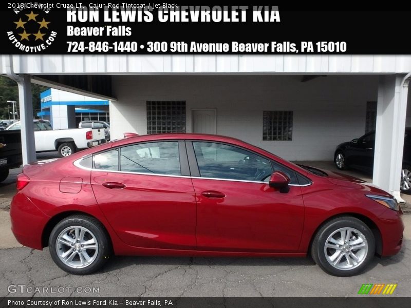 Cajun Red Tintcoat / Jet Black 2018 Chevrolet Cruze LT