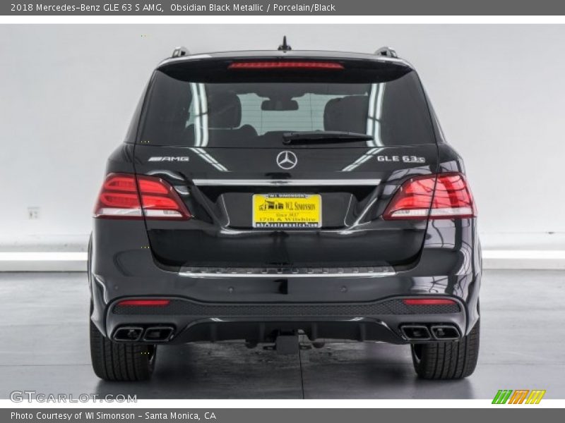 Obsidian Black Metallic / Porcelain/Black 2018 Mercedes-Benz GLE 63 S AMG