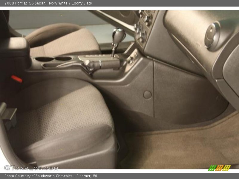 Ivory White / Ebony Black 2008 Pontiac G6 Sedan