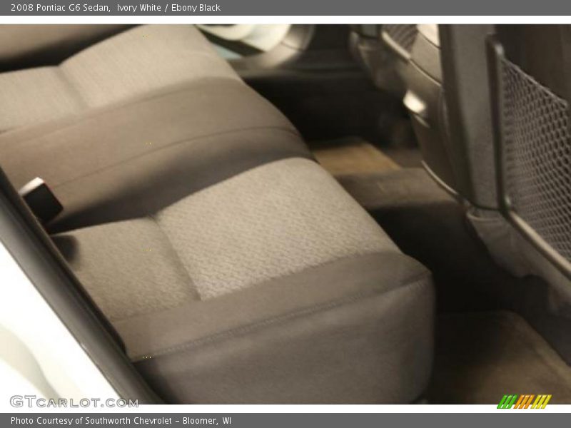 Ivory White / Ebony Black 2008 Pontiac G6 Sedan
