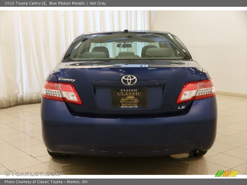 Blue Ribbon Metallic / Ash Gray 2010 Toyota Camry LE
