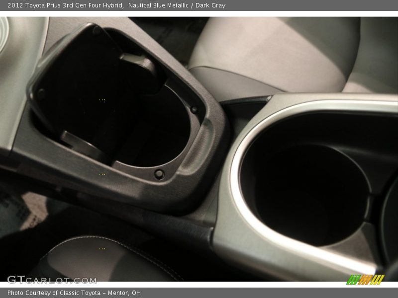 Nautical Blue Metallic / Dark Gray 2012 Toyota Prius 3rd Gen Four Hybrid