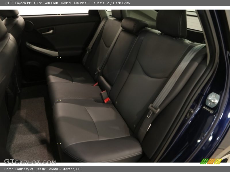 Nautical Blue Metallic / Dark Gray 2012 Toyota Prius 3rd Gen Four Hybrid
