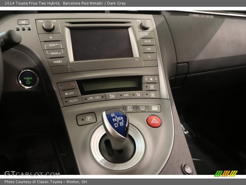 Barcelona Red Metallic / Dark Gray 2014 Toyota Prius Two Hybrid