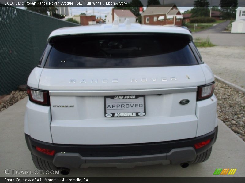 Fuji White / Ebony/Ivory 2016 Land Rover Range Rover Evoque HSE