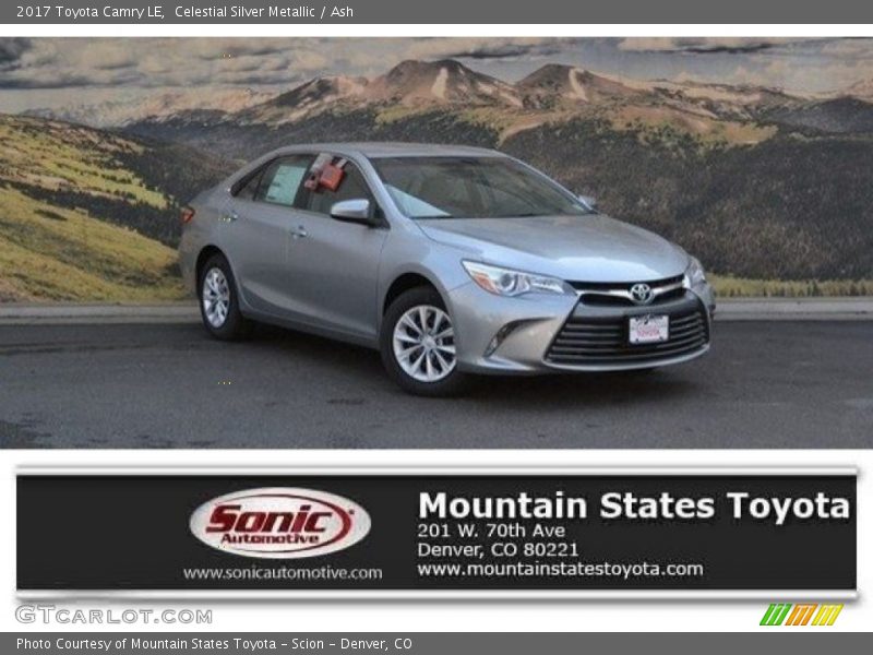 Celestial Silver Metallic / Ash 2017 Toyota Camry LE