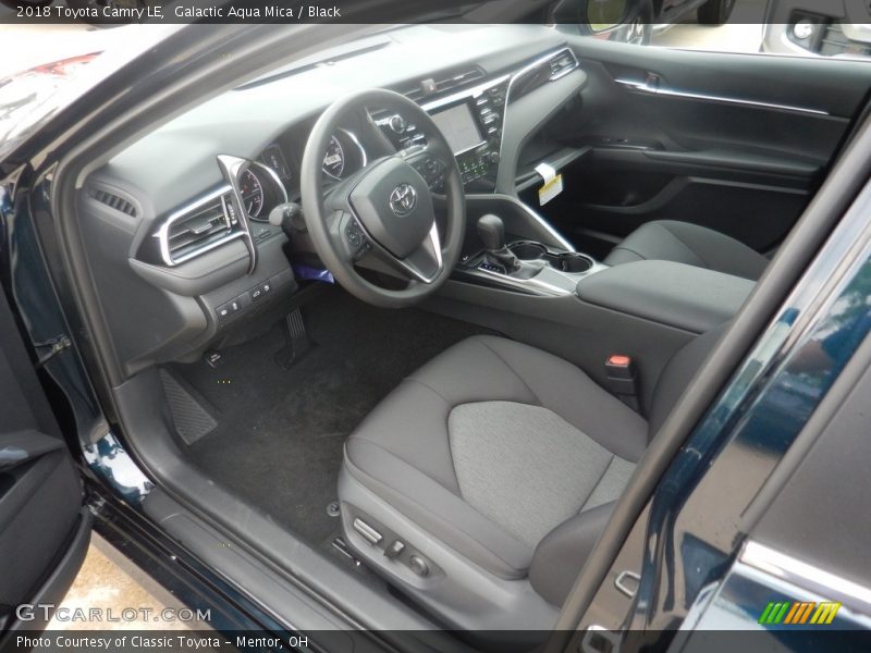 Galactic Aqua Mica / Black 2018 Toyota Camry LE