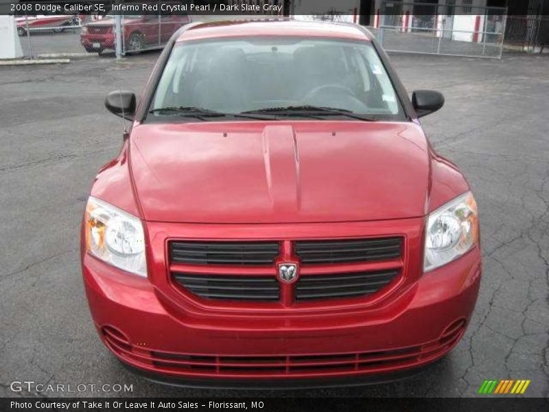 Inferno Red Crystal Pearl / Dark Slate Gray 2008 Dodge Caliber SE