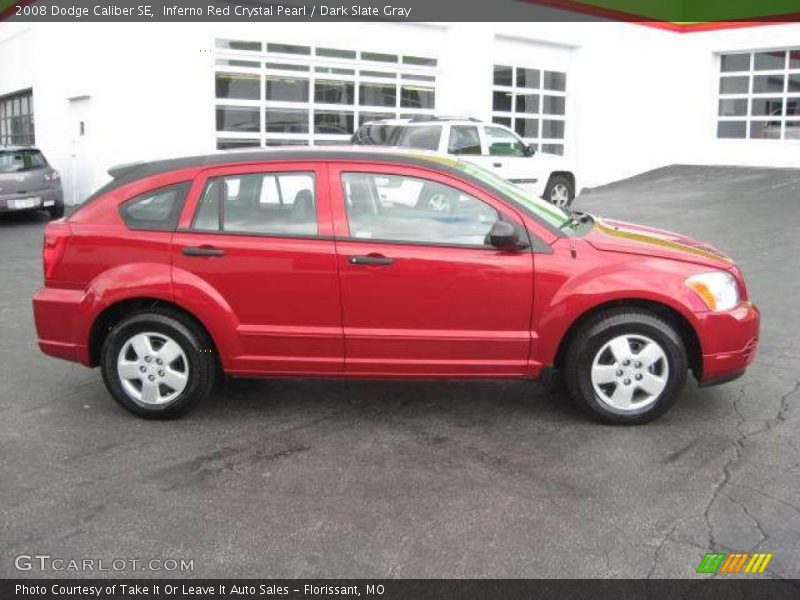 Inferno Red Crystal Pearl / Dark Slate Gray 2008 Dodge Caliber SE
