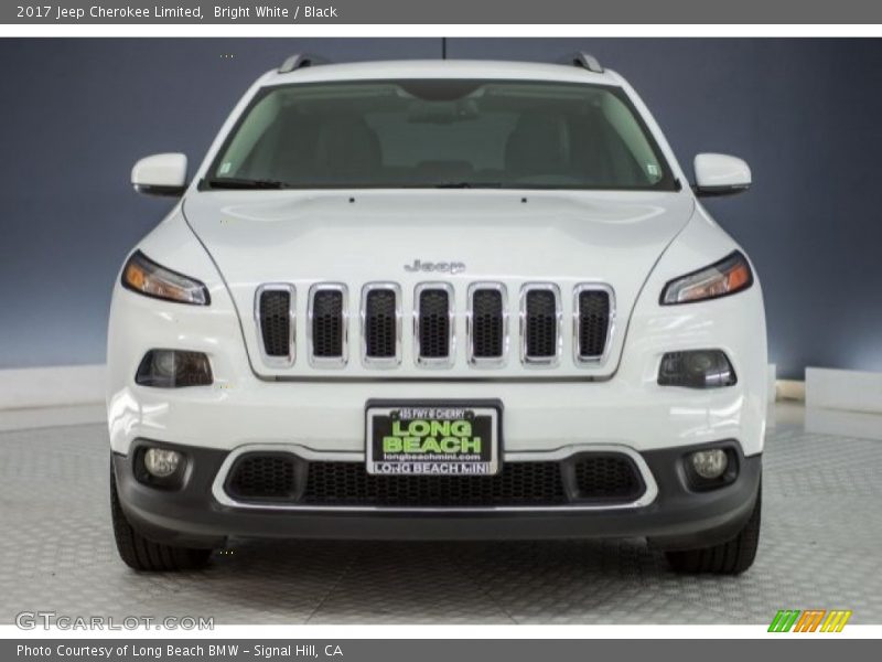 Bright White / Black 2017 Jeep Cherokee Limited
