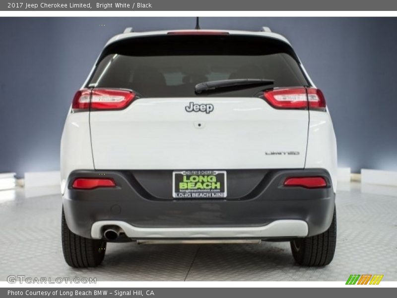 Bright White / Black 2017 Jeep Cherokee Limited