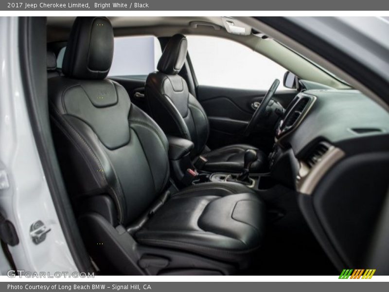Bright White / Black 2017 Jeep Cherokee Limited