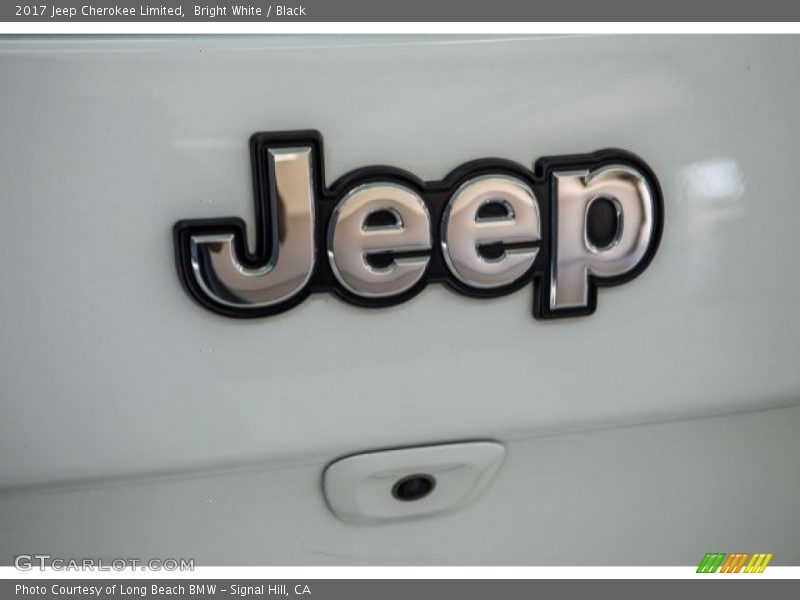 Bright White / Black 2017 Jeep Cherokee Limited