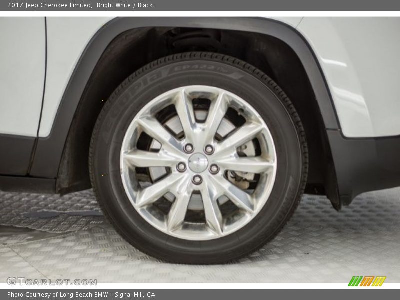 Bright White / Black 2017 Jeep Cherokee Limited