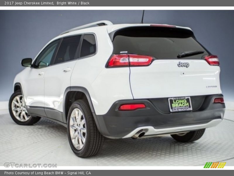 Bright White / Black 2017 Jeep Cherokee Limited