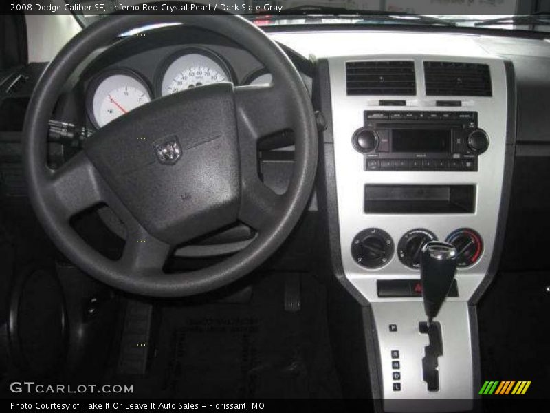 Inferno Red Crystal Pearl / Dark Slate Gray 2008 Dodge Caliber SE