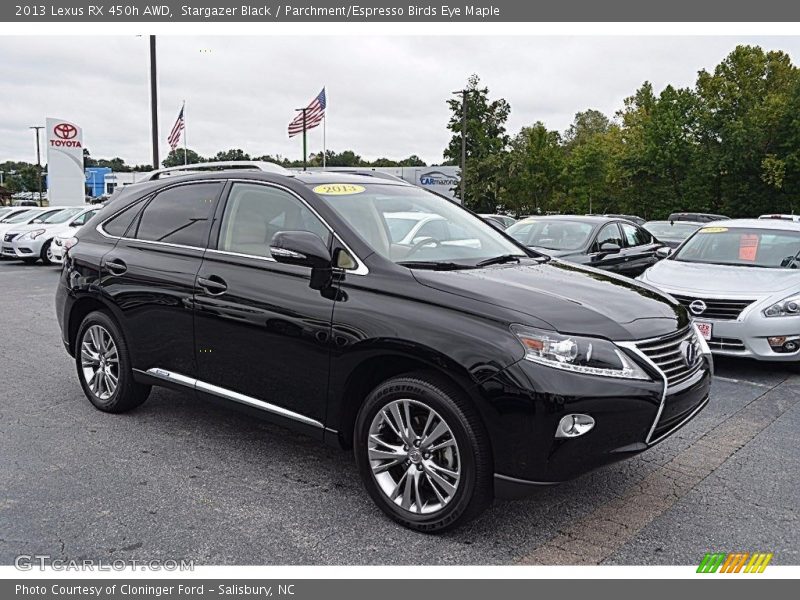 Stargazer Black / Parchment/Espresso Birds Eye Maple 2013 Lexus RX 450h AWD