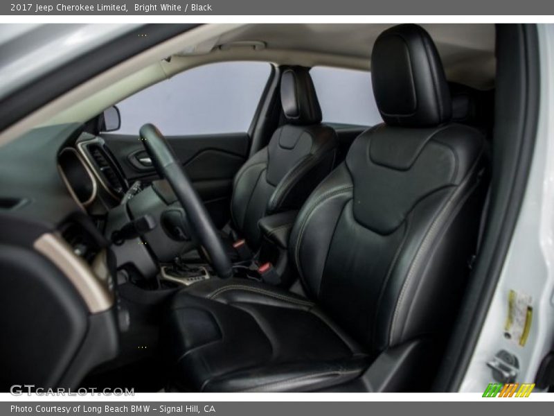 Bright White / Black 2017 Jeep Cherokee Limited