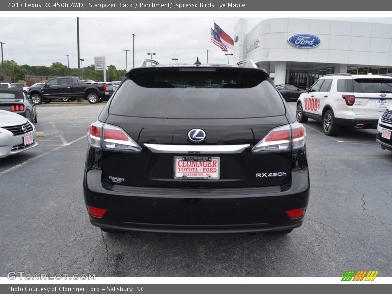 Stargazer Black / Parchment/Espresso Birds Eye Maple 2013 Lexus RX 450h AWD