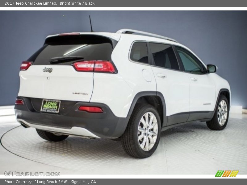Bright White / Black 2017 Jeep Cherokee Limited