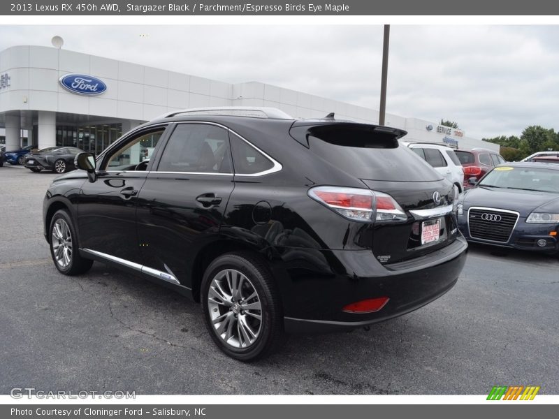 Stargazer Black / Parchment/Espresso Birds Eye Maple 2013 Lexus RX 450h AWD