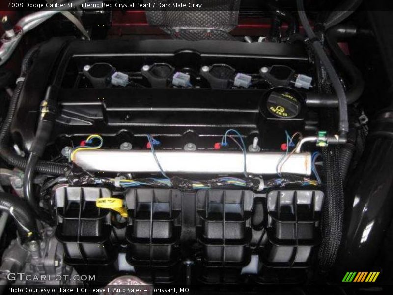 Inferno Red Crystal Pearl / Dark Slate Gray 2008 Dodge Caliber SE