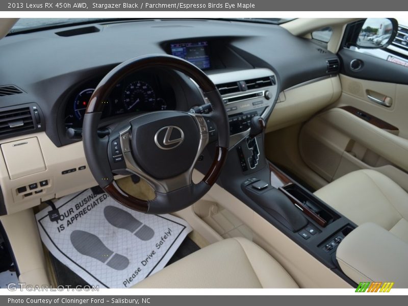 Stargazer Black / Parchment/Espresso Birds Eye Maple 2013 Lexus RX 450h AWD