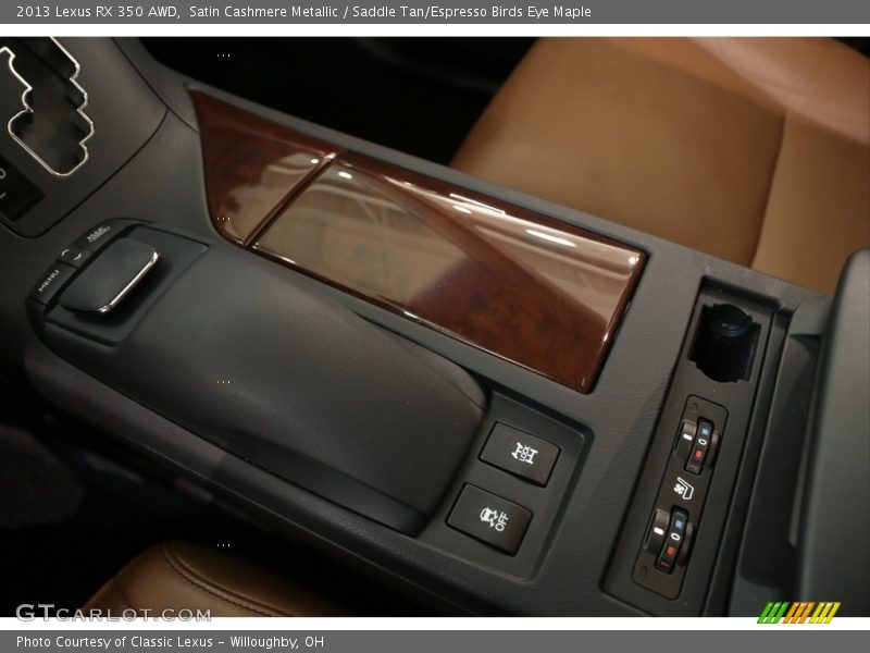 Satin Cashmere Metallic / Saddle Tan/Espresso Birds Eye Maple 2013 Lexus RX 350 AWD