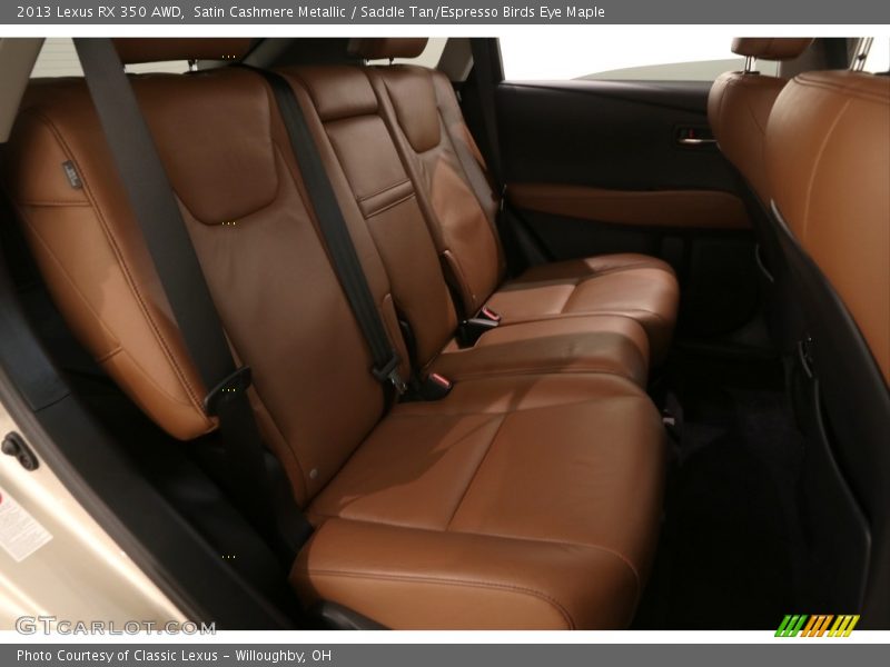 Satin Cashmere Metallic / Saddle Tan/Espresso Birds Eye Maple 2013 Lexus RX 350 AWD