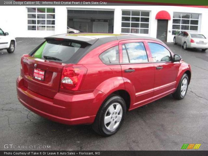 Inferno Red Crystal Pearl / Dark Slate Gray 2008 Dodge Caliber SE