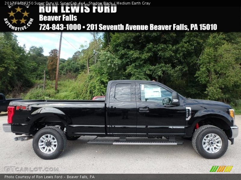 Shadow Black / Medium Earth Gray 2017 Ford F350 Super Duty XL SuperCab 4x4