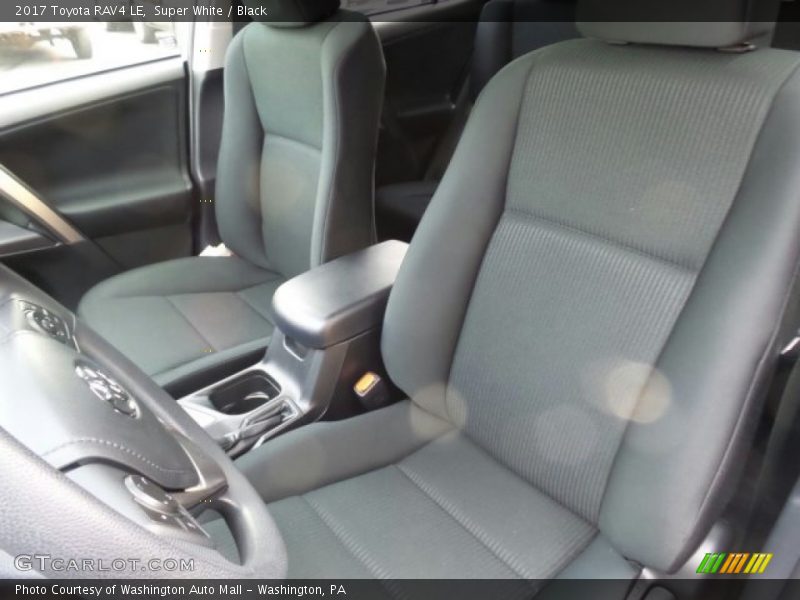 Super White / Black 2017 Toyota RAV4 LE