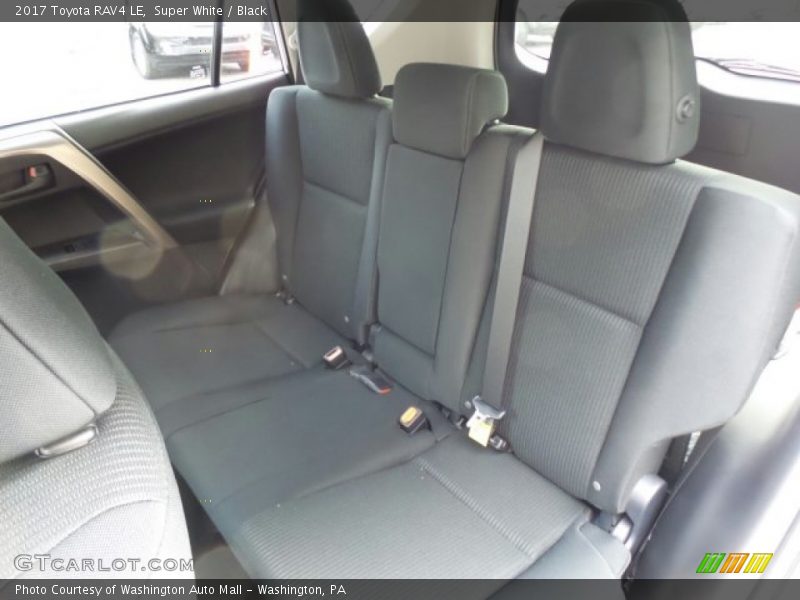 Super White / Black 2017 Toyota RAV4 LE