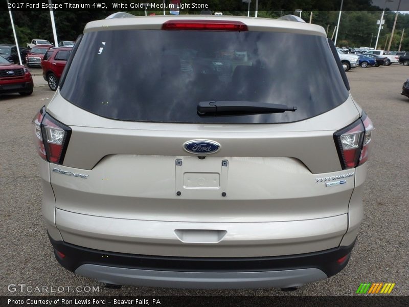 White Gold / Medium Light Stone 2017 Ford Escape Titanium 4WD