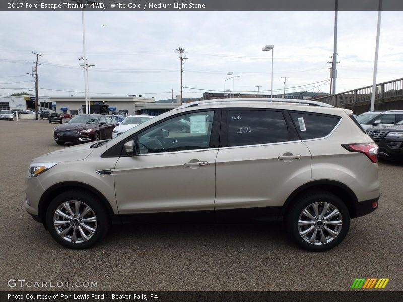 White Gold / Medium Light Stone 2017 Ford Escape Titanium 4WD