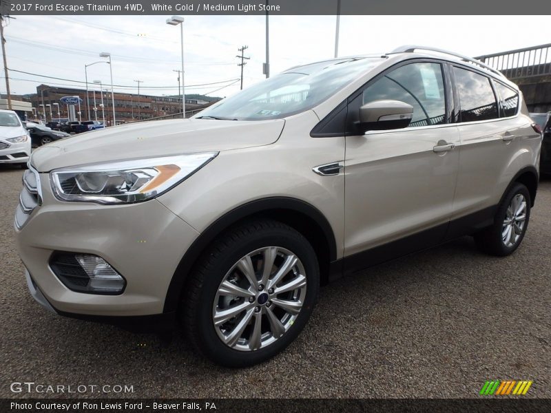 White Gold / Medium Light Stone 2017 Ford Escape Titanium 4WD