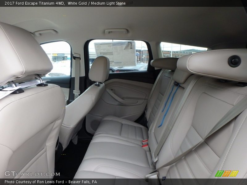 White Gold / Medium Light Stone 2017 Ford Escape Titanium 4WD